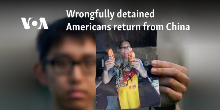 Wrongfully detained Americans return from China