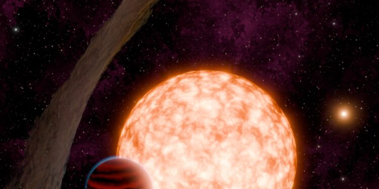 Young, shrouded super-Neptune could help teach us how such worlds form