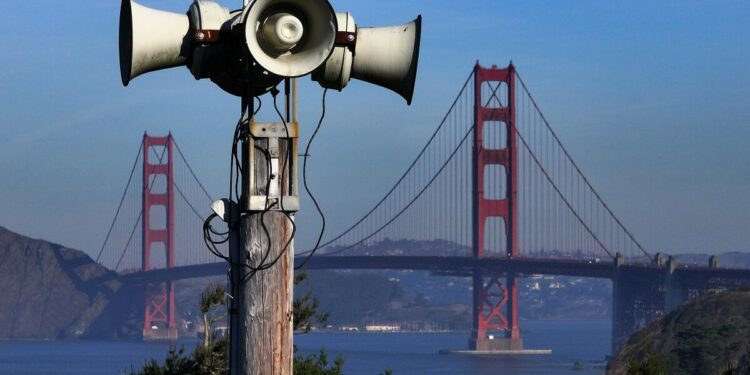 A first-ever tornado warning was issued for San Francisco County early Saturday