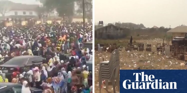 At least 35 children die in crowd crush at school fair in Nigeria – video