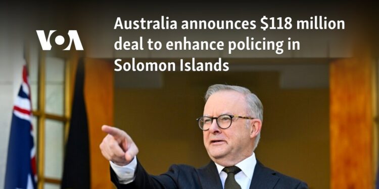 Australia announces $118 million deal to enhance policing in Solomon Islands