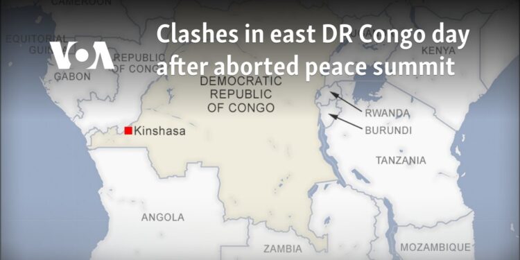 Clashes in east DR Congo day after aborted peace summit