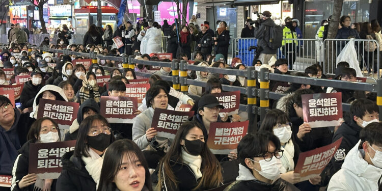 [From the Scene] College students hold joint rally to urge Yoon’s impeachment