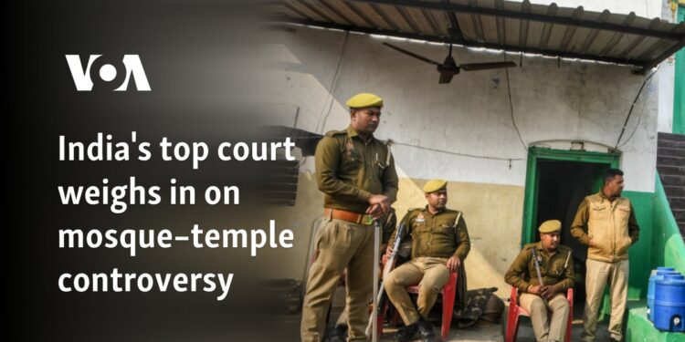 India's top court weighs in on mosque–temple controversy