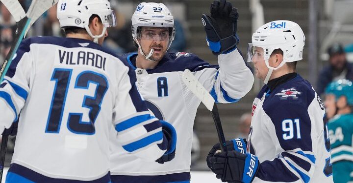 Lowry’s late goal lifts Winnipeg Jets to 4-3 win in San Jose - Winnipeg