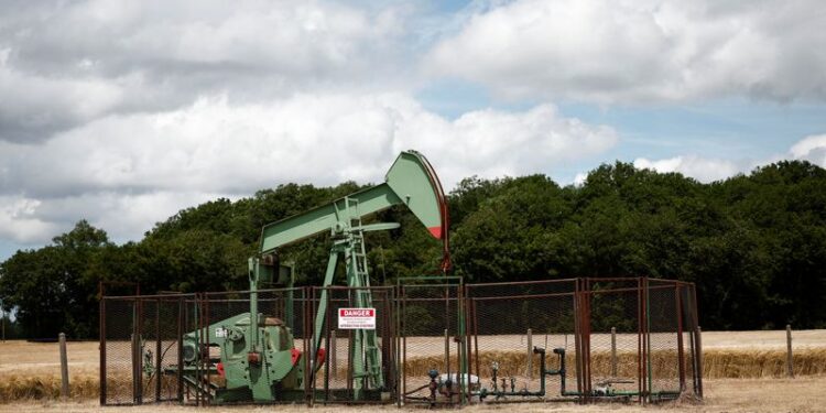 © Reuters. FILE PHOTO: A pumpjack operates at the Vermilion Energy site in Trigueres, France, June 14, 2024. REUTERS/Benoit Tessier/File Photo