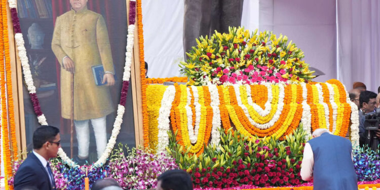 PM Modi pays tributes to BR Ambedkar on death anniversary