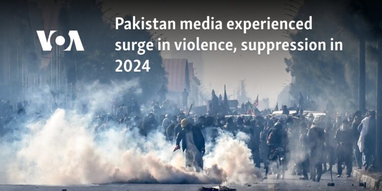 Pakistan media experienced surge in violence, suppression in 2024