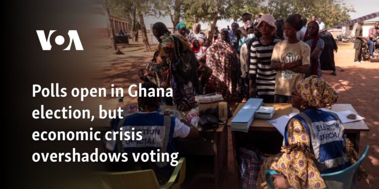 Polls open in Ghana election, but economic crisis overshadows voting