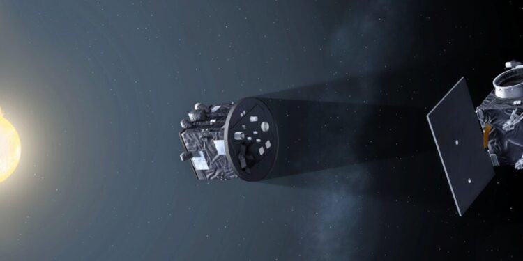 Artist's concept of the Proba-3 mission