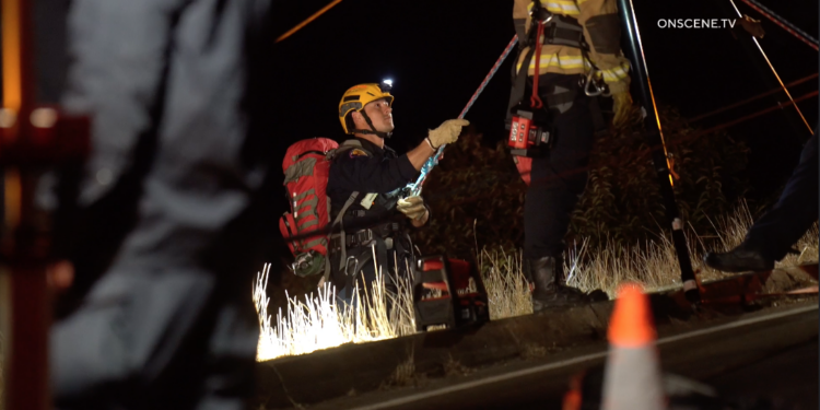 Search underway for person missing after car plunges off SoCal cliff