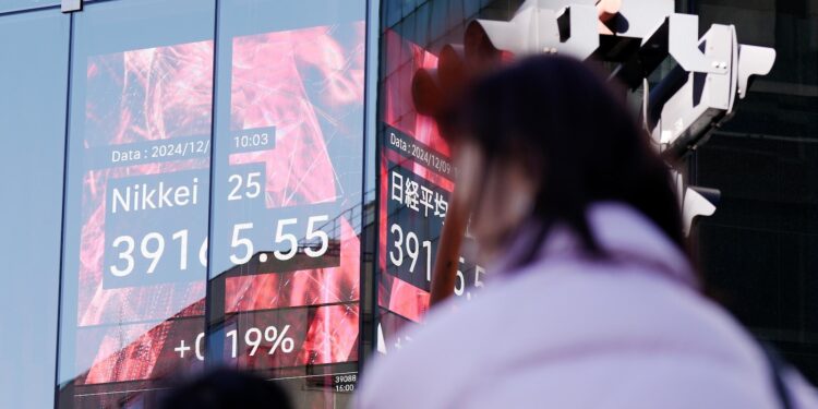 Stock market today: Asian shares are mixed, with Hong Kong surging while Korean benchmark slides