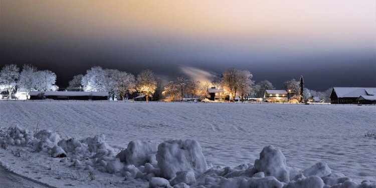 Wintry landscape