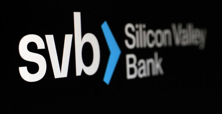 © Reuters. FILE PHOTO: SVB (Silicon Valley Bank) logo is seen in this illustration taken March 19, 2023. REUTERS/Dado Ruvic/Illustration/File Photo