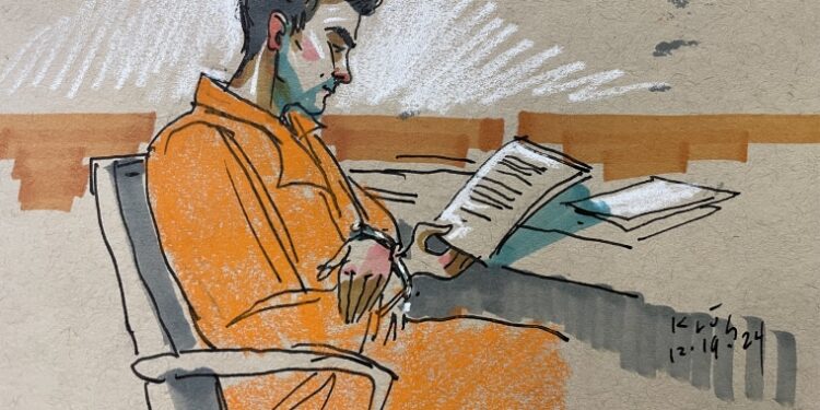 Court Sketches From Mangione Hearing in PA