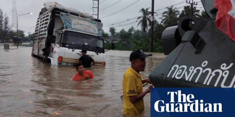 Weather tracker: Monsoon brings severe flooding to southern Thailand