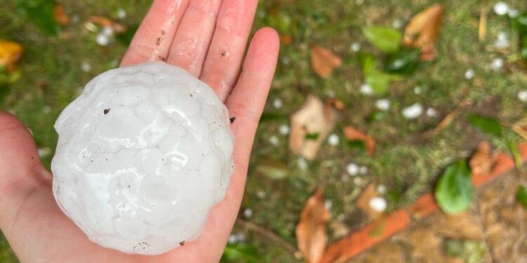 Why scientists scanned giant hailstones in a dentist's office